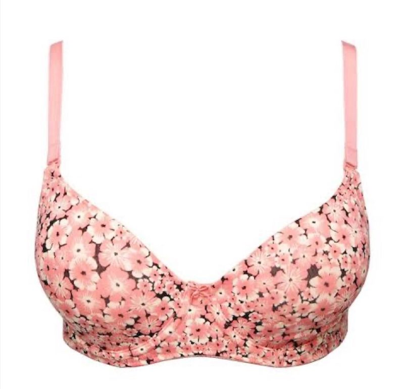 Floral Underwired Lightly Padded Tshirt Bra