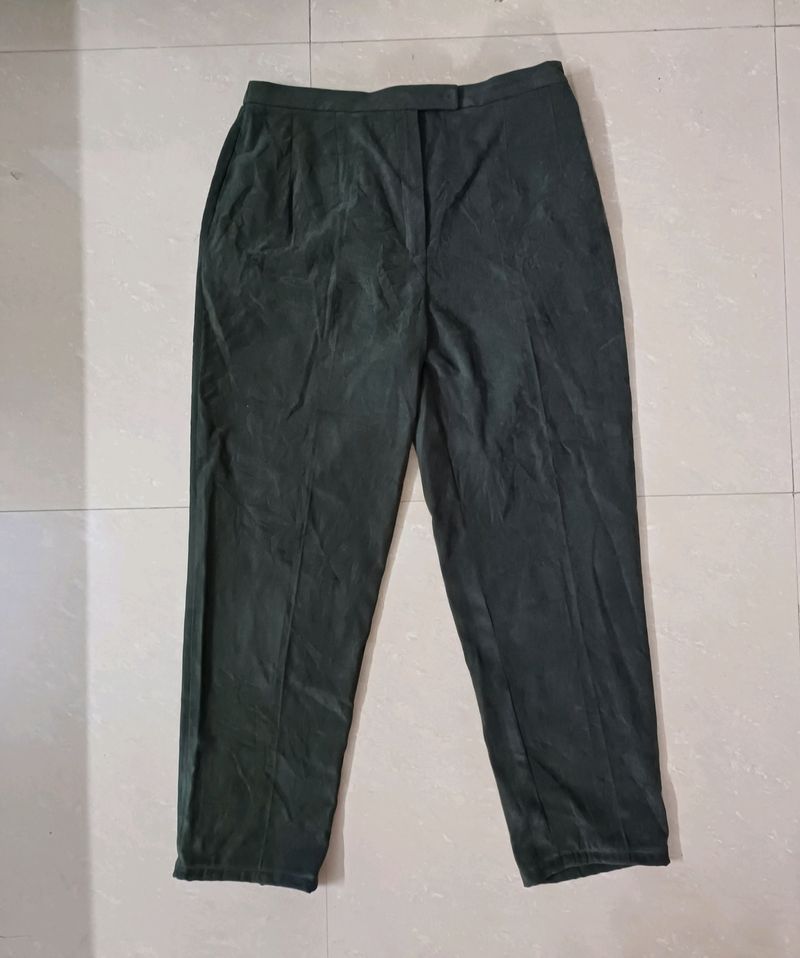 Dark Olive Velvet Pants