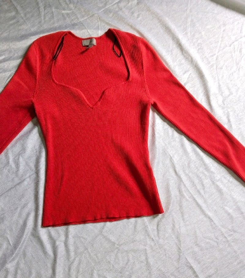 H&M Sweetheart Neck Top