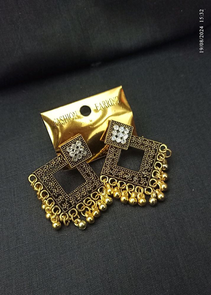 Golden Traditional Earings