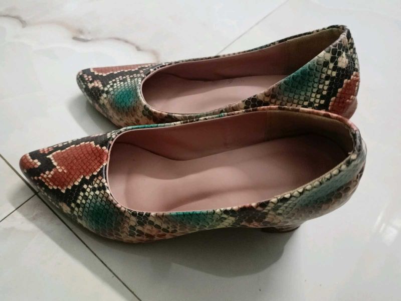 Snake Print Heel Bellies