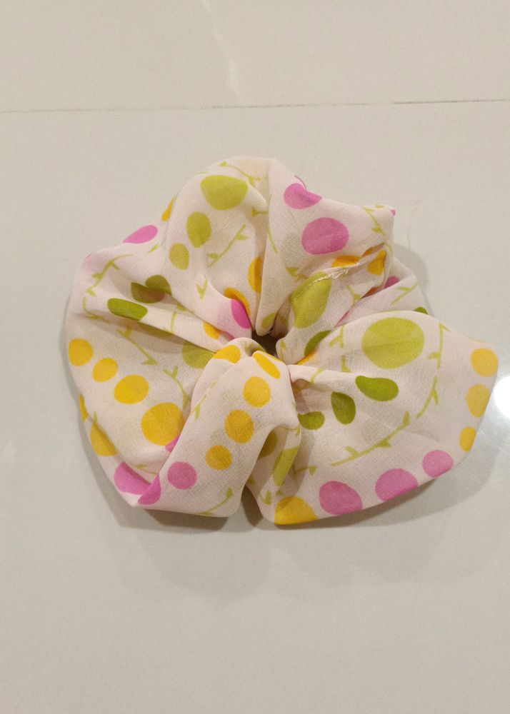 Colourful Dotted Scrunchies (1PC)