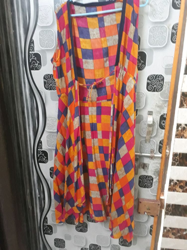 Multi Colour Frock Style Shrug