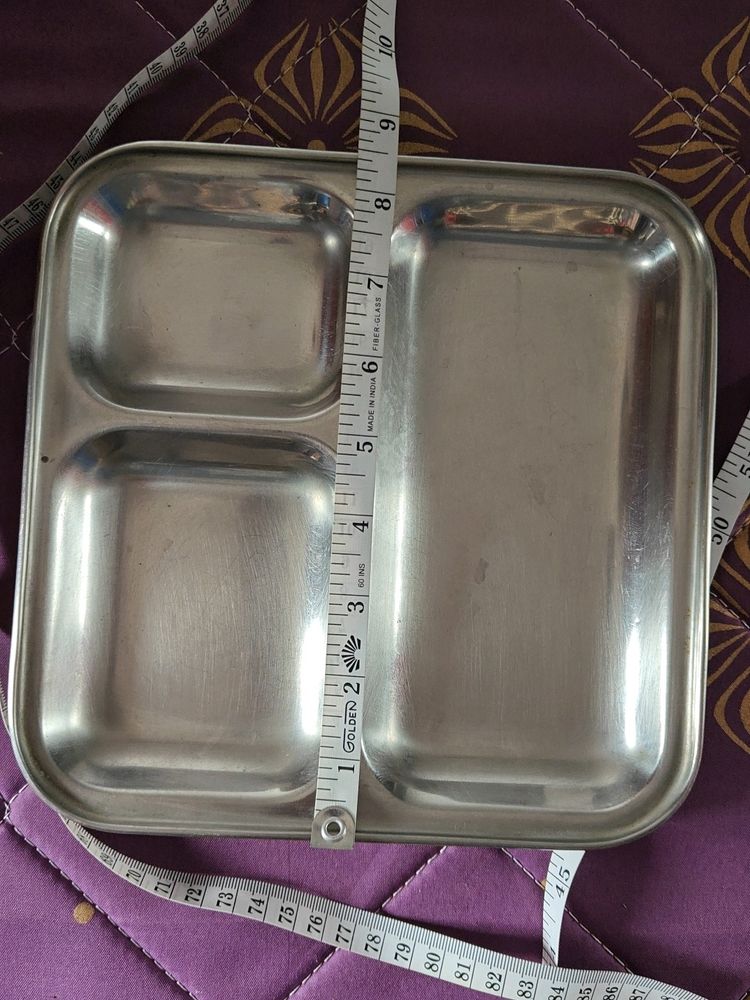 Small Steel Plate With 3 Partition