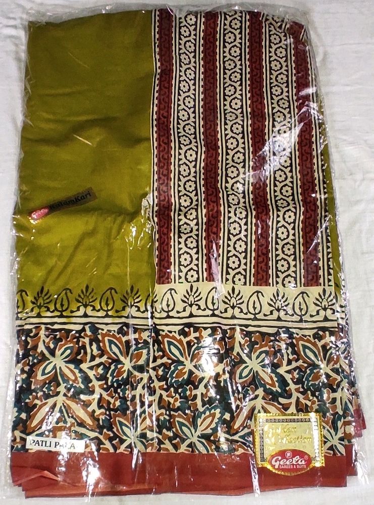 Green Kalamkari Saree