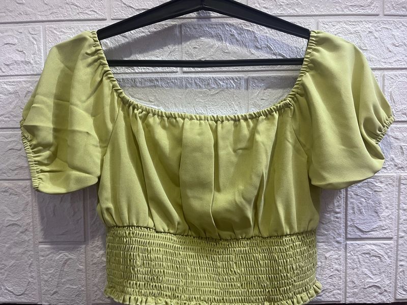 Urbanic Lime Green Crop Top