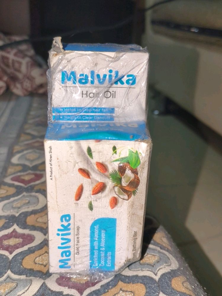 Malvika Ayurvedic Hair Oil With Free Face Soa