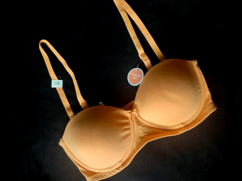 34C Strapless Padded Bra (Wired)