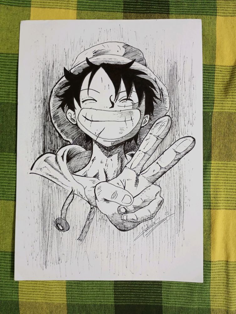 Luffy Manga Art