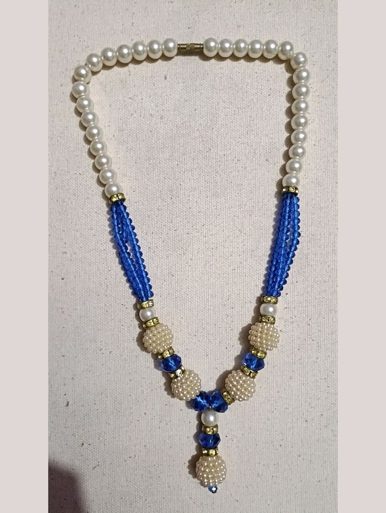 Pearl And Crystal Necklace