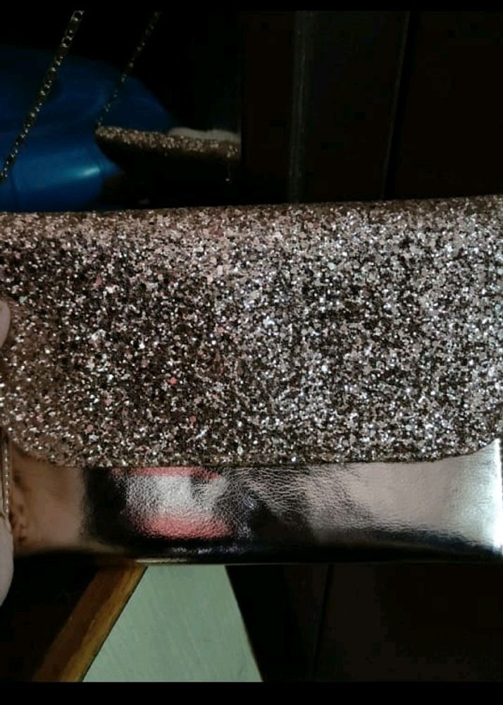 glitter sling bag