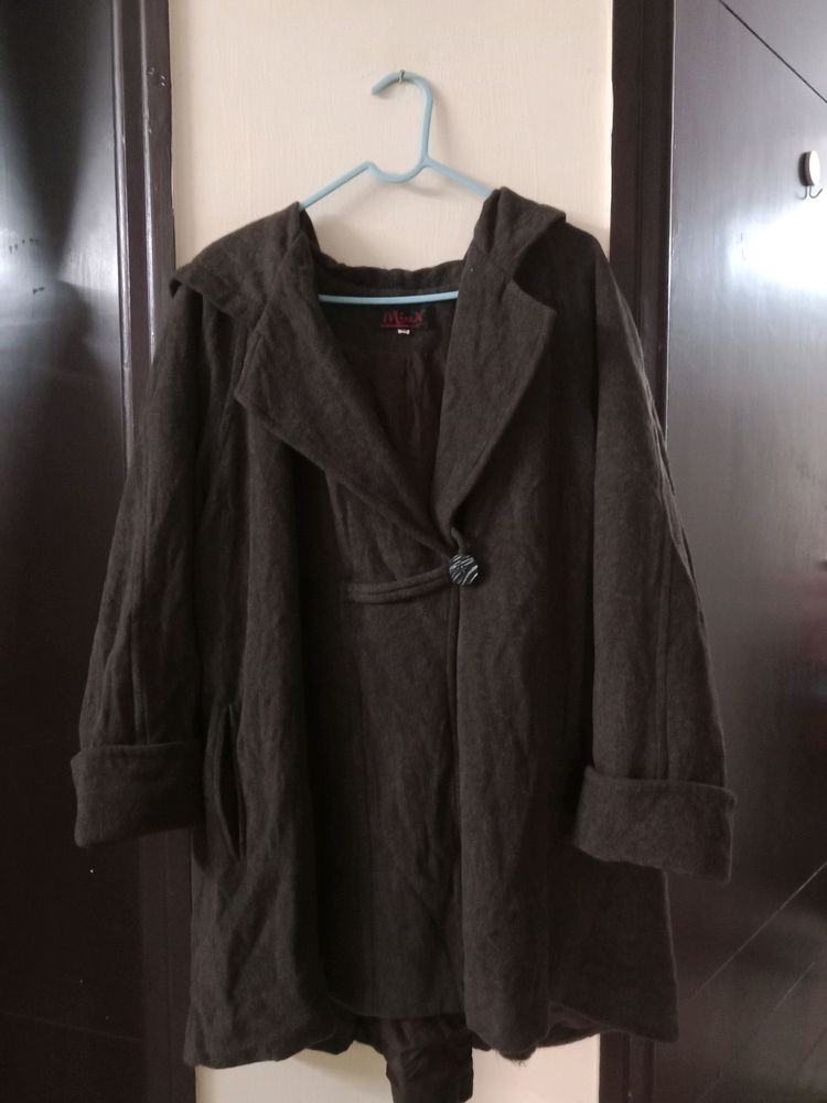 Dark Brown Oversize Overcoat