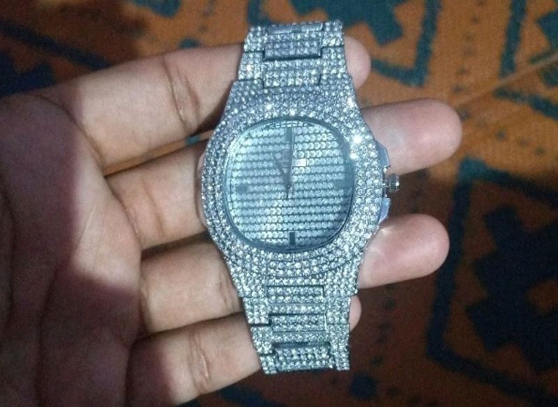 New Iced Out Watch Full Working