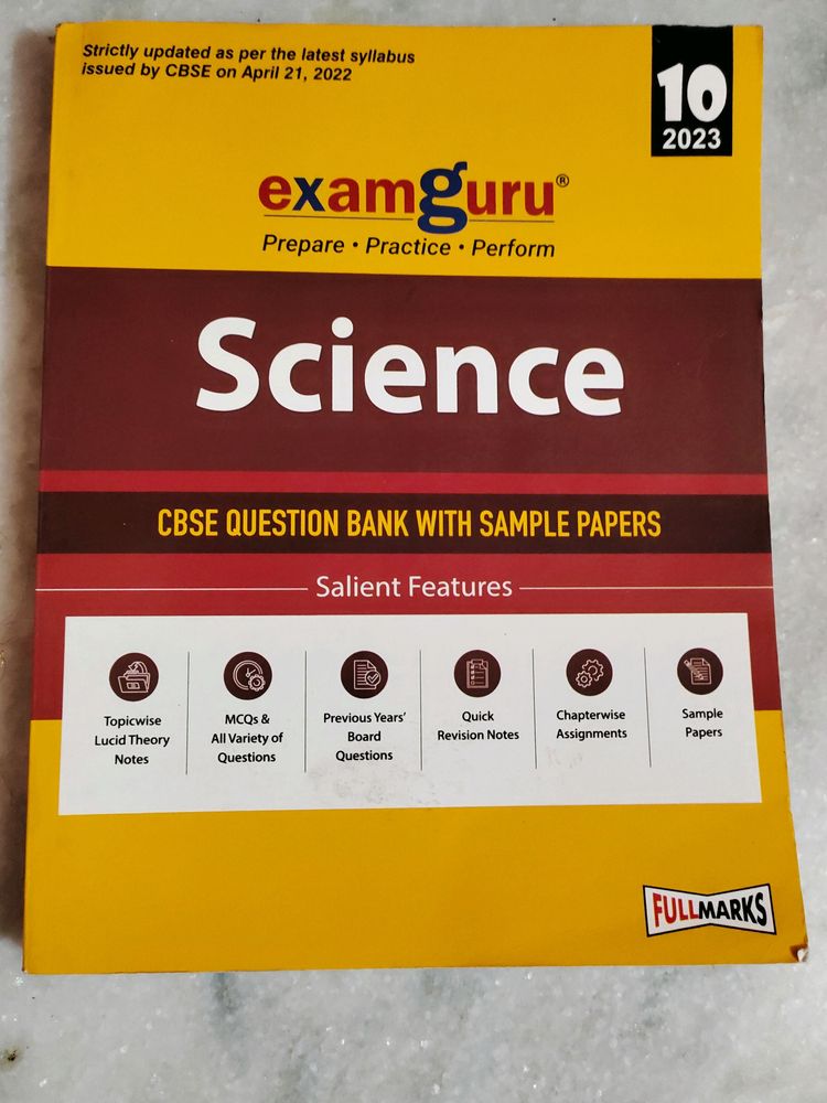 Examguru Class 10 Science CBSE Question Bank With