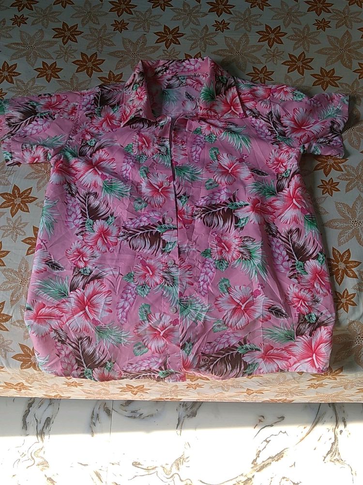 Shirt Series 4:pink Floral