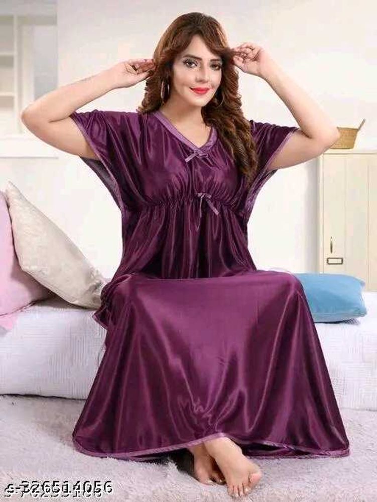 Satin Maxi night dress kaftan nigh