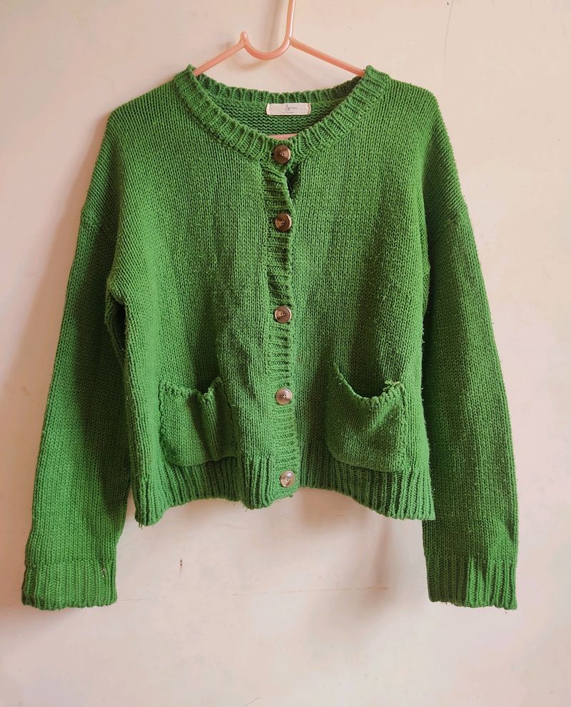 Green Cardigan