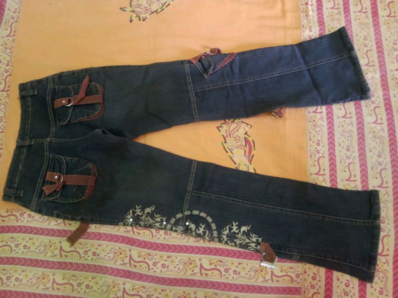 Girls Cargo Jeans