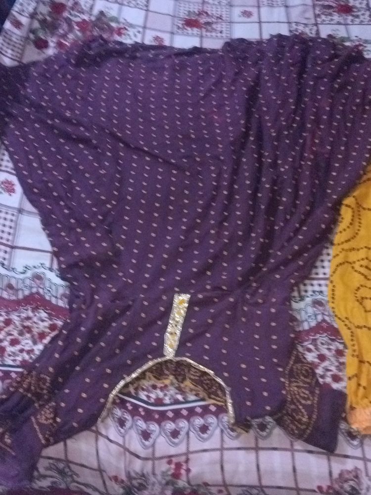 Cotton  Anarkali  Or Bell bottom  Sharara