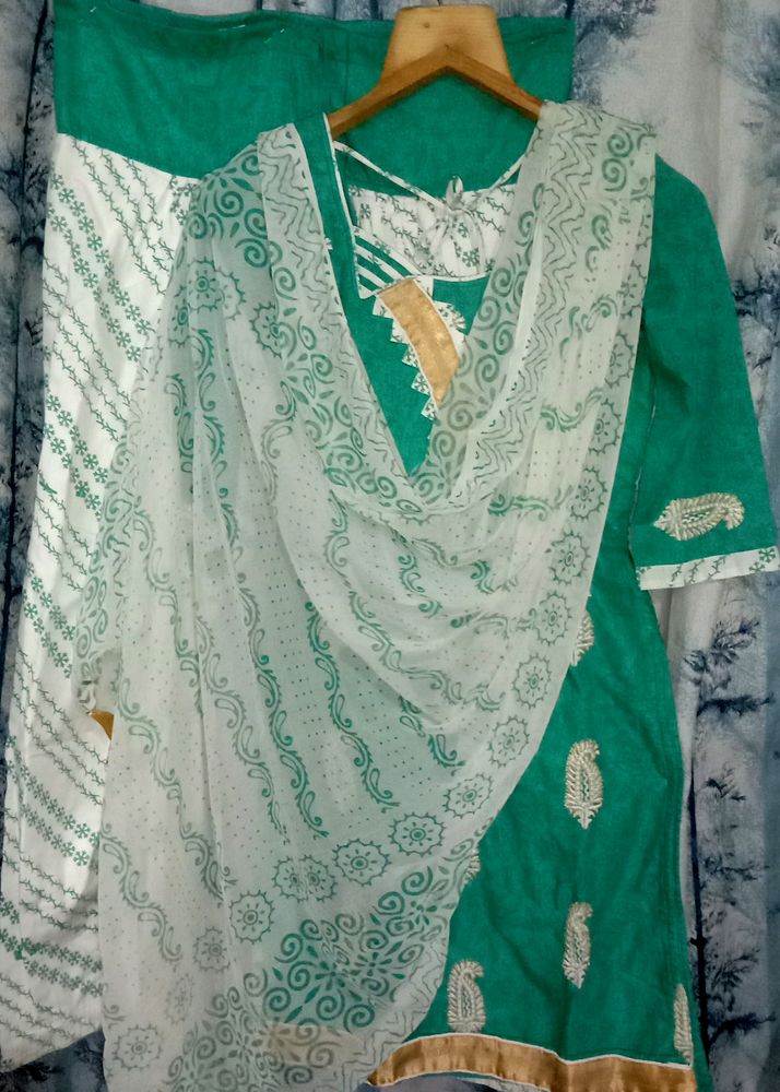 Green 🍏 Colour Women Punjabi Dress