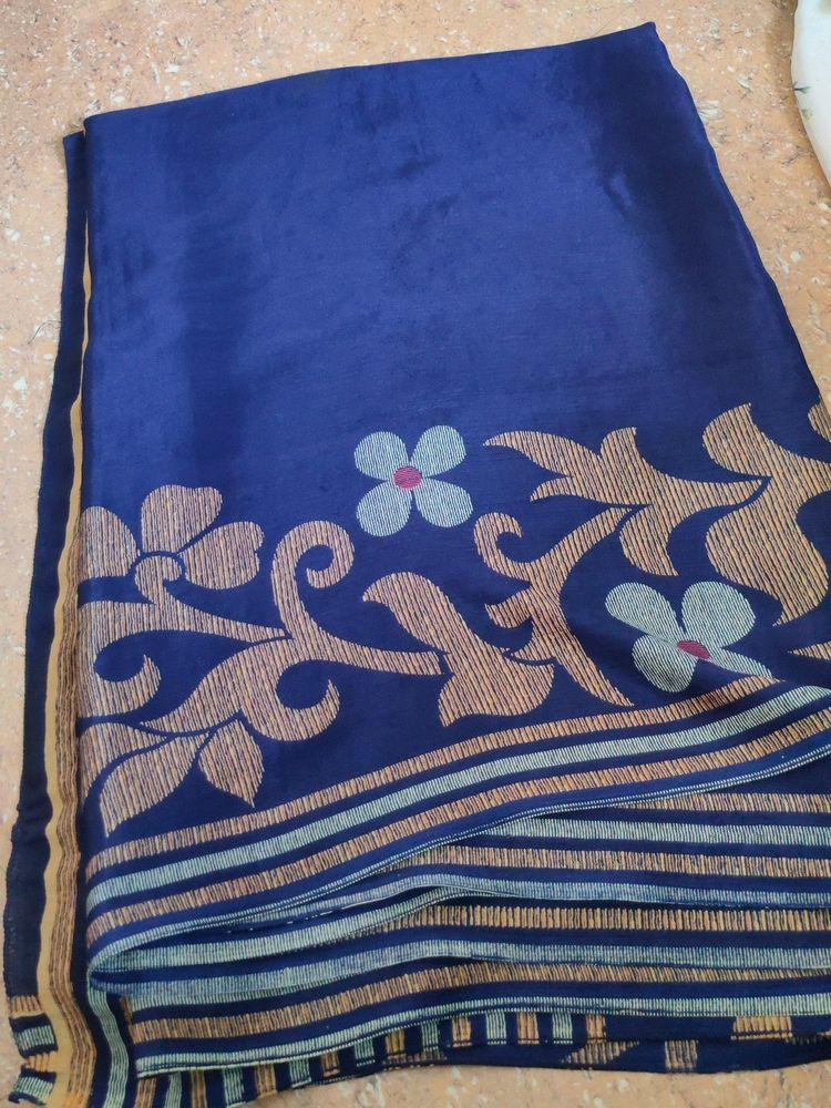 Navy Blue Saree