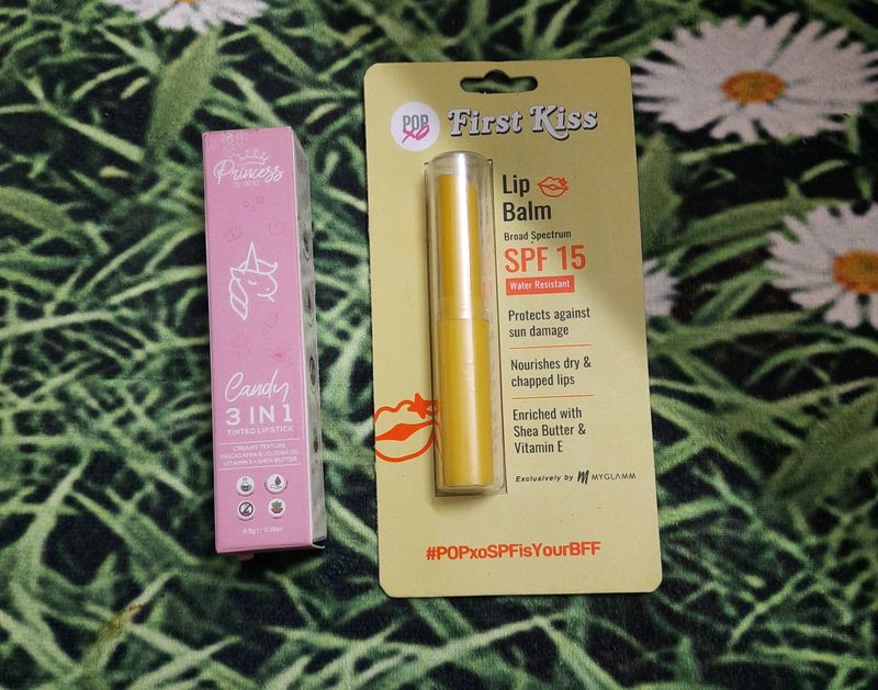 Renee Princess Lipstick And Myglamm Popxa Lipbalm