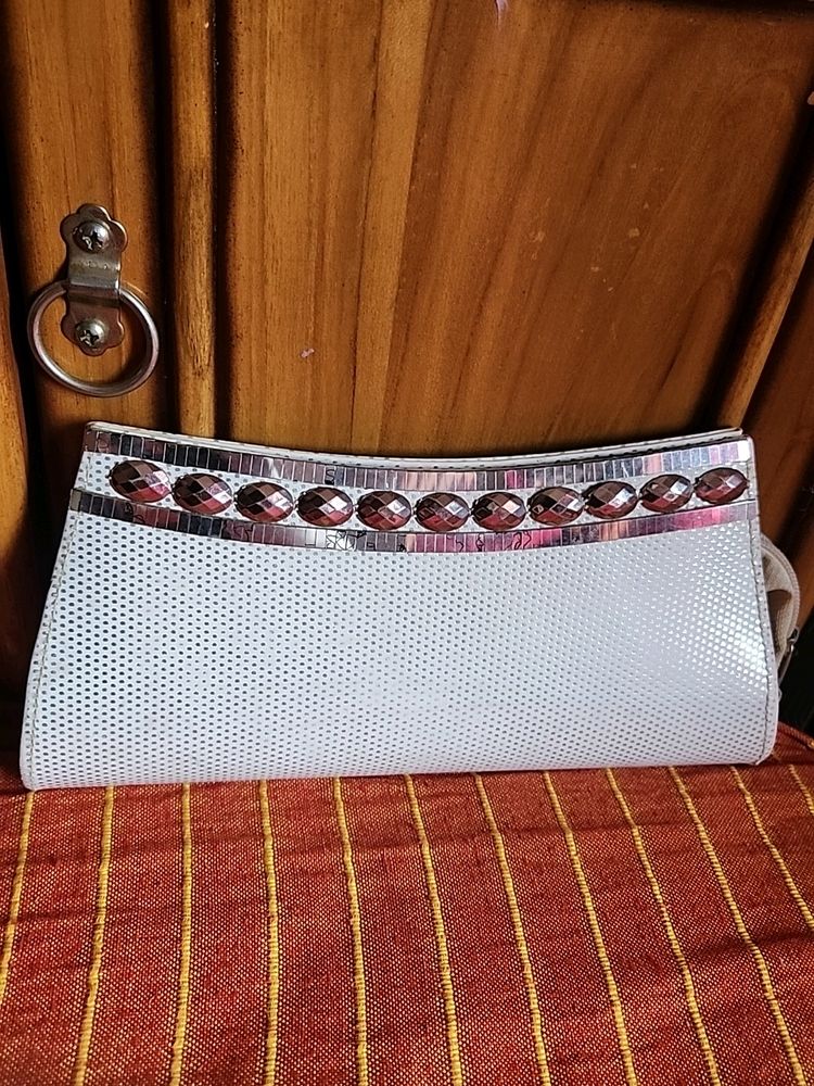 White, Silvery Clutch