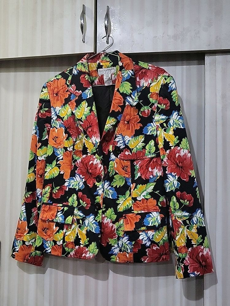 Floral Blazer