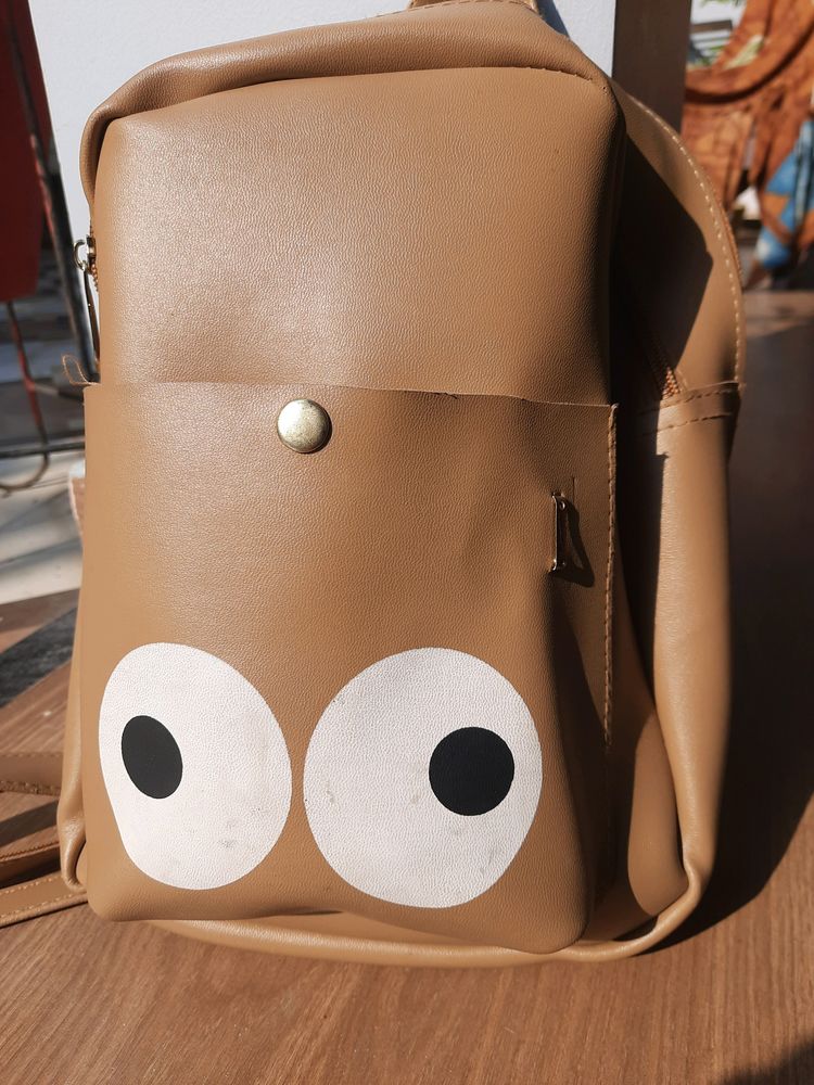 Tan Mini  Backpack