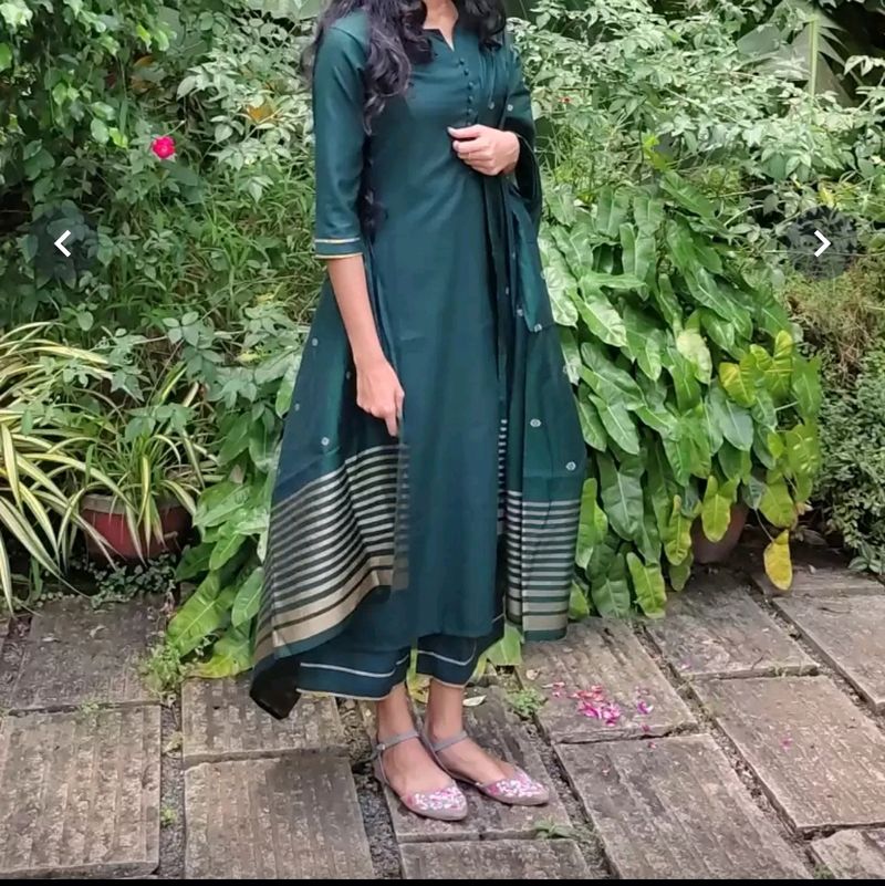 Libas Green Kurta Set