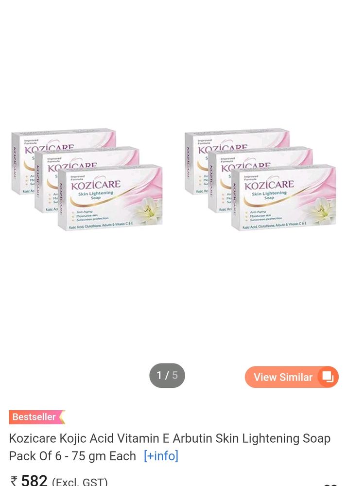 kozicare Soap set Of 6