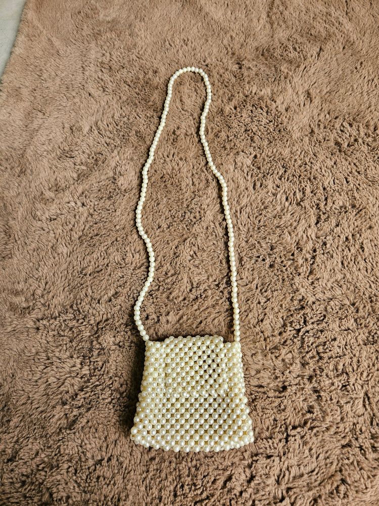 Asthetic Small Pearl Sling Bag