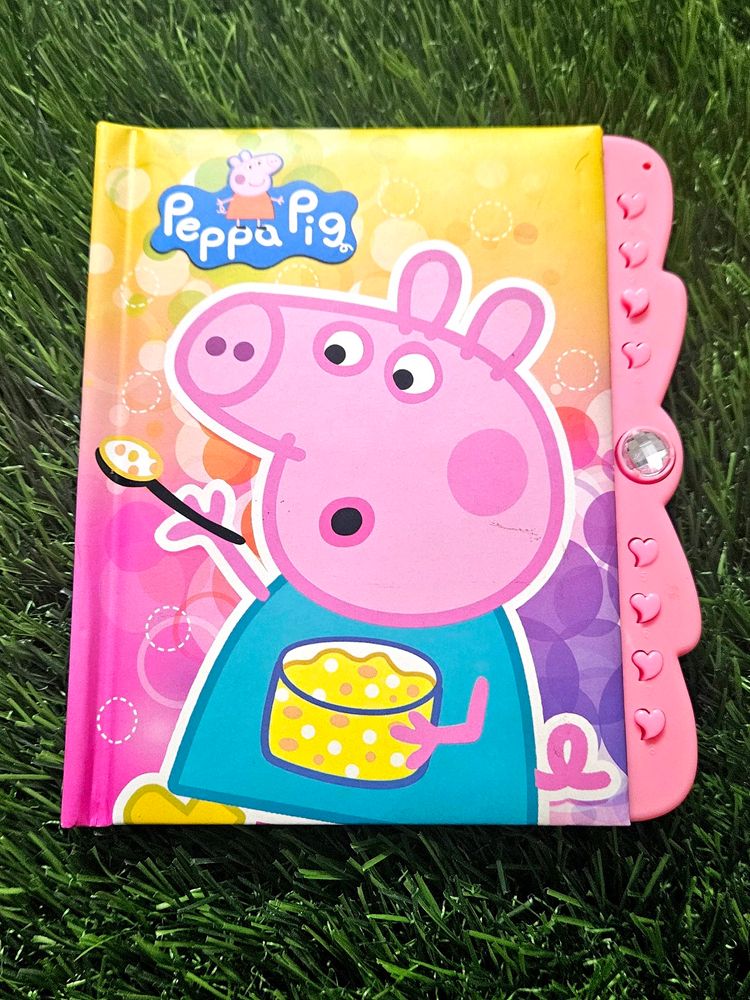 Peppa Pig Lock Diary For Kids🥰🩷 + Erasers 💌