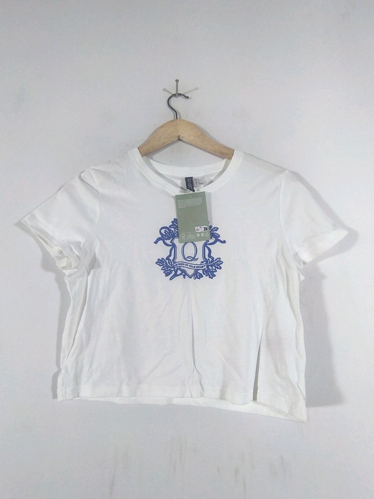 White Printed Top (Women's)