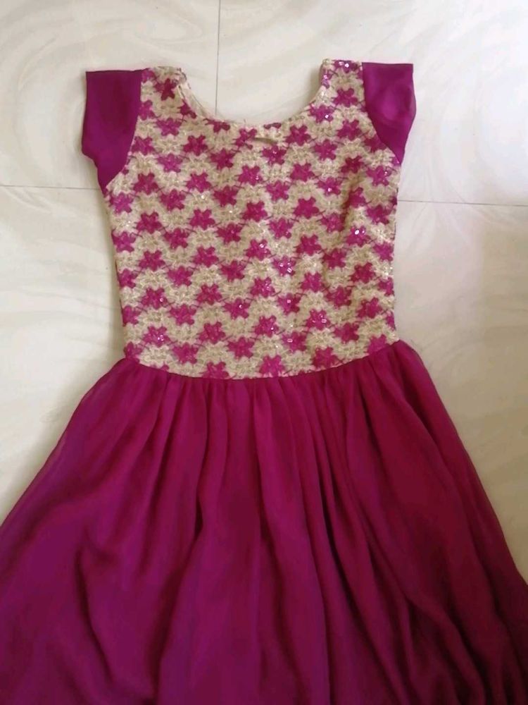 A Purple Colour Frock