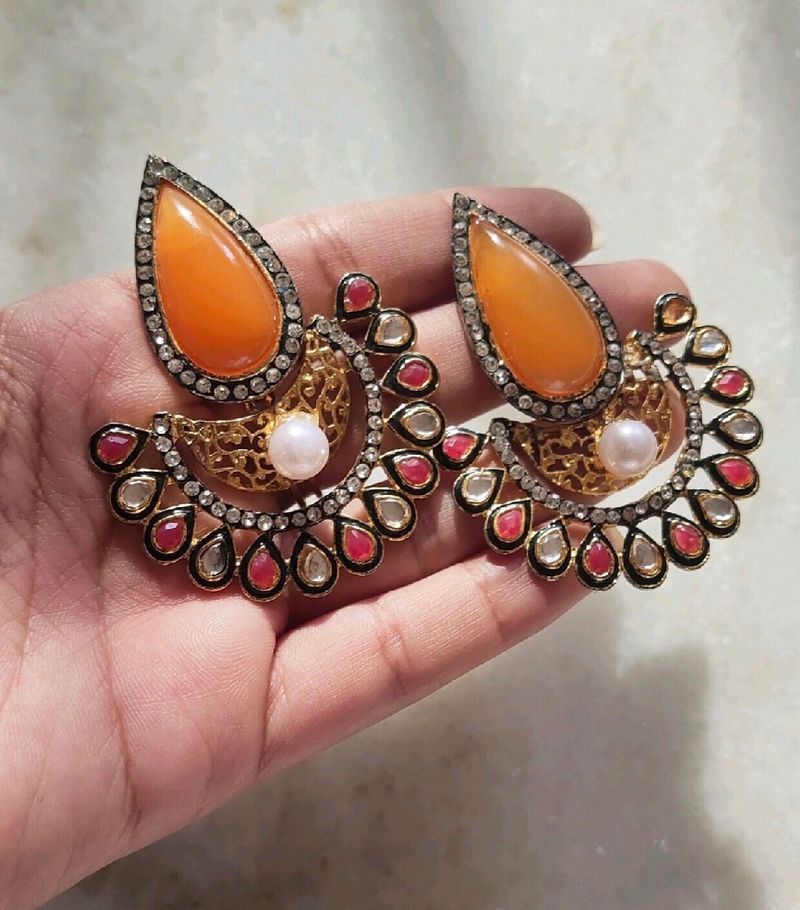 Yellow Traditional Earrings Will Go With Multiple Outfits!