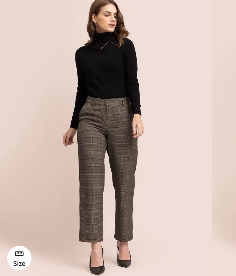 Two Piece Cotton Straight Trousers