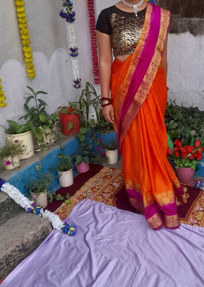 Orange Saree