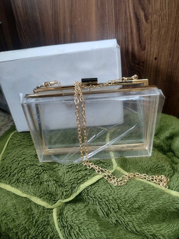 Transperent Acrylic Hand Clutch