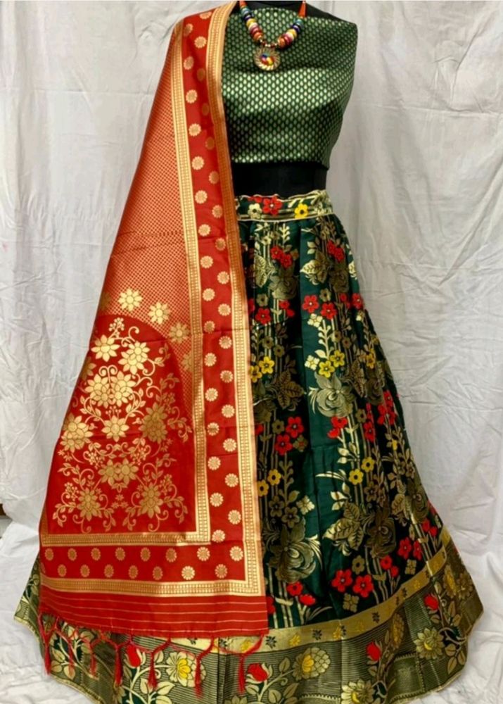 Not Stich Blouse Lehnga