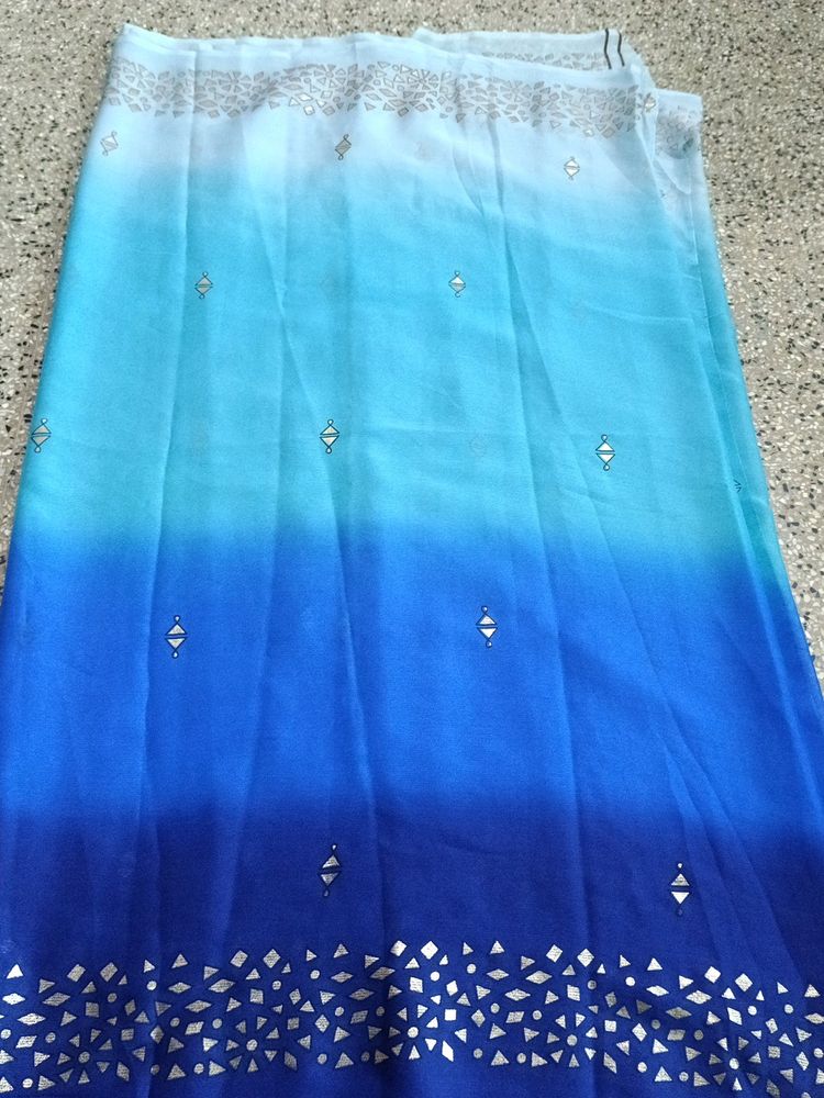 New Blue Ombre Saree