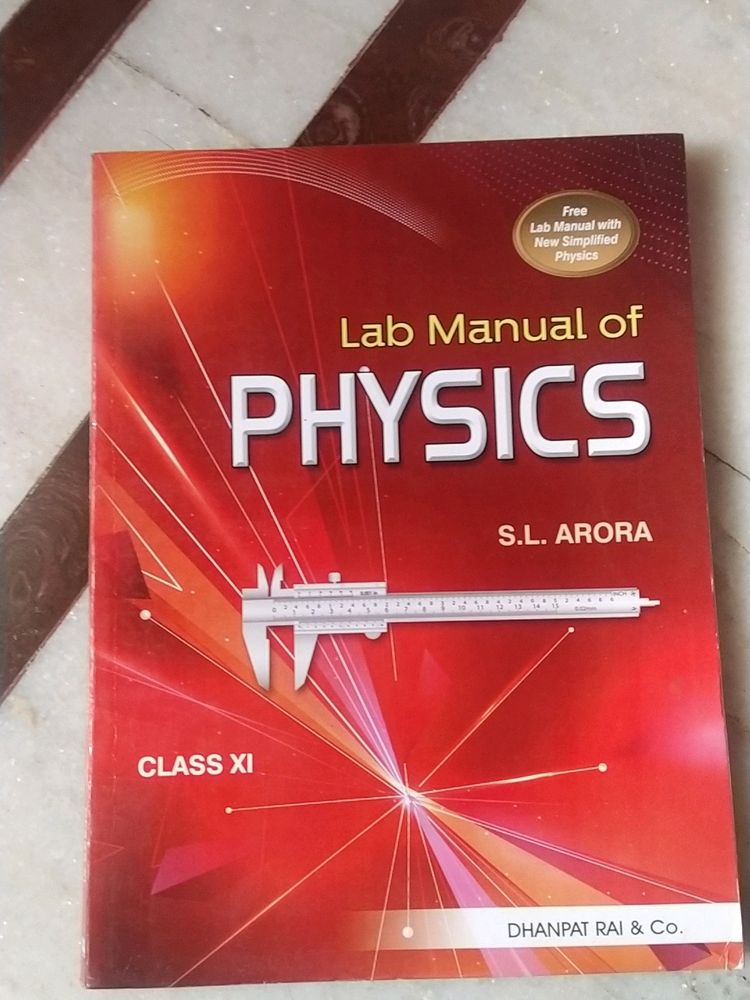 Class 11 Physics Lab Manual