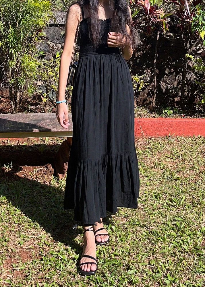 maxi dress black colour