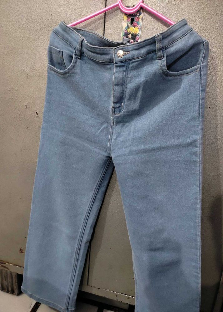 Sky Blue High Waist Jeans