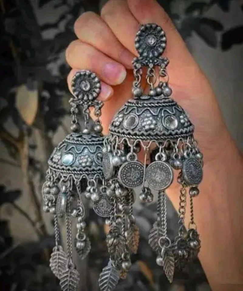 Oxidized Jhumka