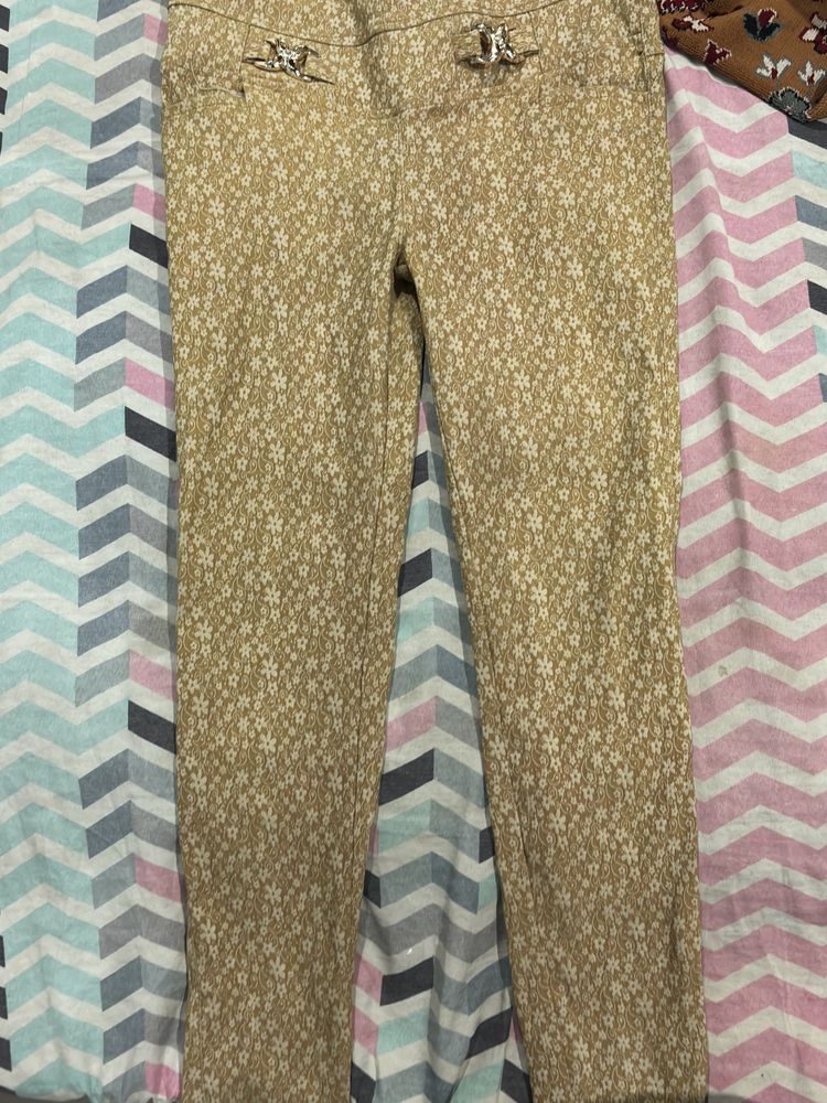 Cream/Tan Trouser Pant