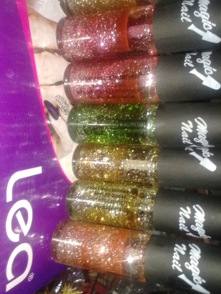 8 Nail Paint Glitter