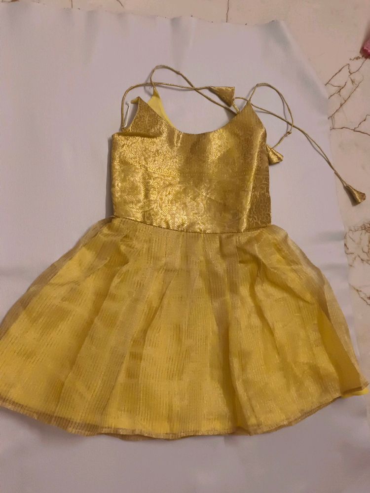 Customised Gold Colour Dress