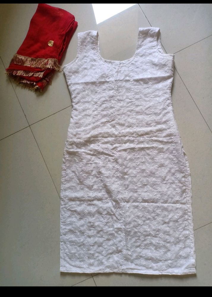 White Kurti