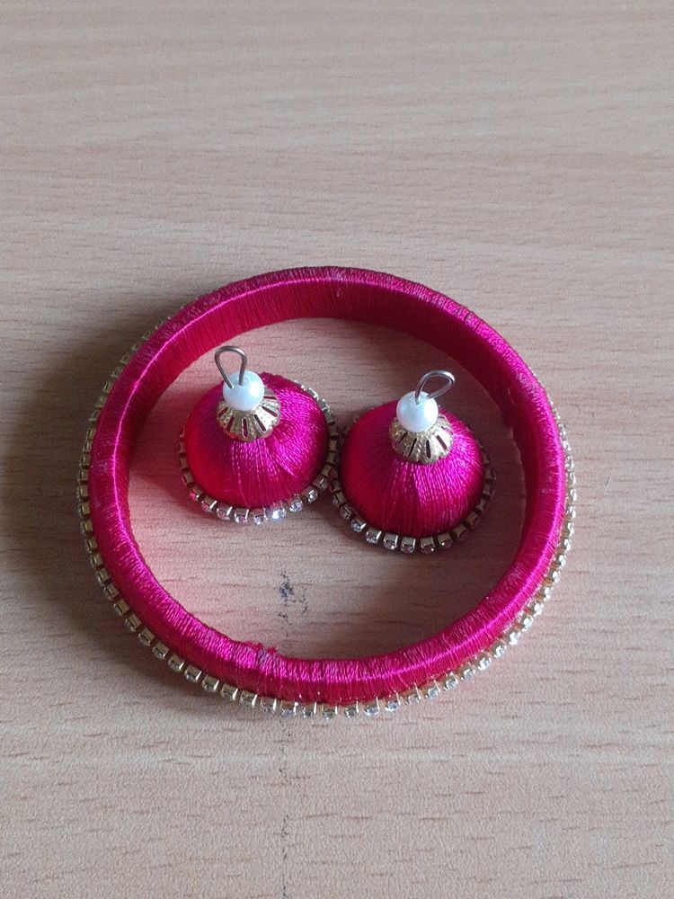 Bangle And Matching Earrings